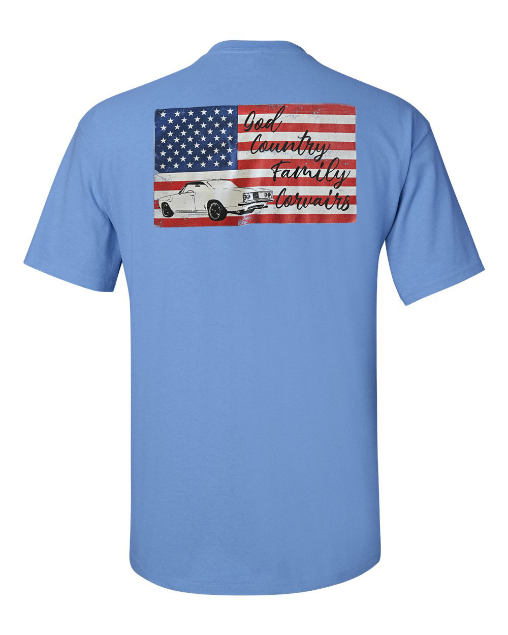 Short sleeve "God, Country, Family, Corvairs" t-shirt
