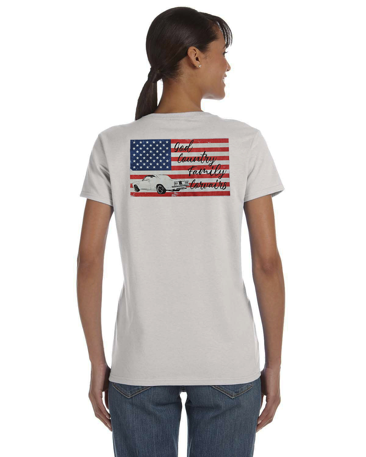 Short sleeve "God, Country, Family, Corvairs" t-shirt
